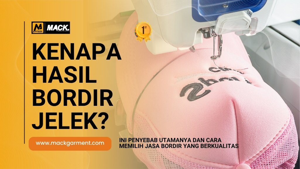 kenapa hasil bordir jelek